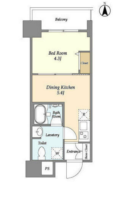 プライマル西大島駅前　1001号室　間取り