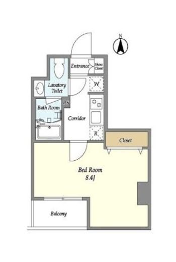プライマル西大島駅前　206号室　間取り