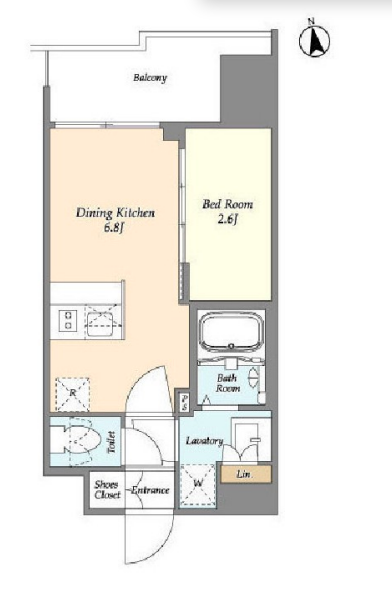 CAVANA西大島　303号室　間取り