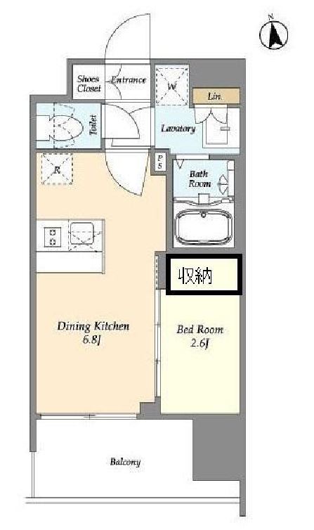 CAVANA西大島　602号室　間取り