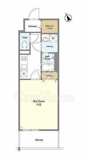BluRock門前仲町　204号室　間取り