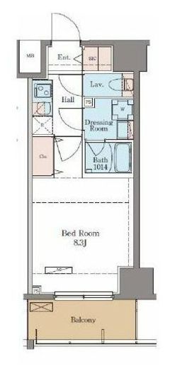 BluRock門前仲町　403号室　間取り