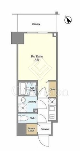 BluRock門前仲町　503号室　間取り