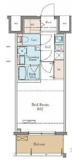 BluRock門前仲町　604号室　間取り