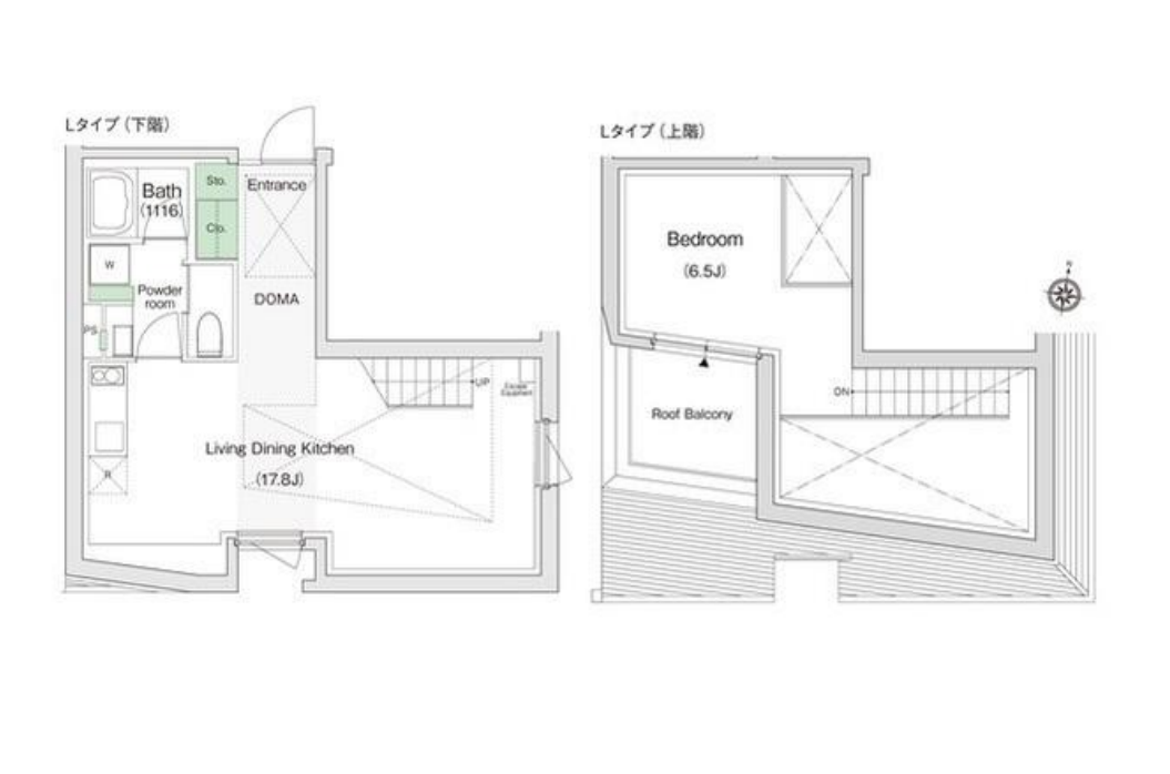 スタイリオＸ白金　501号室　間取り