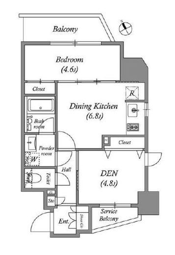 リビオメゾン入谷　204号室　間取り