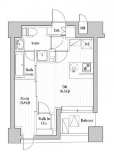 レジデンス文京春日　502号室　間取り