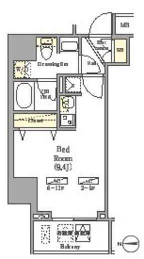 グラシアプレイス曳舟　301号室　間取り