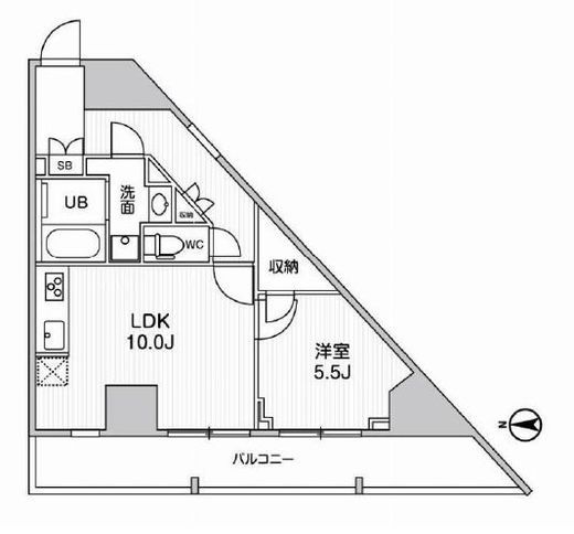 グラシアプレイス曳舟　405号室　間取り