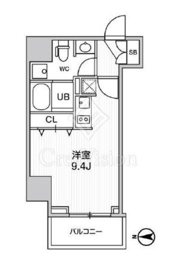 グラシアプレイス曳舟　701号室　間取り