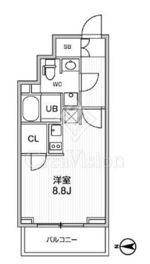 グラシアプレイス曳舟　702号室　間取り