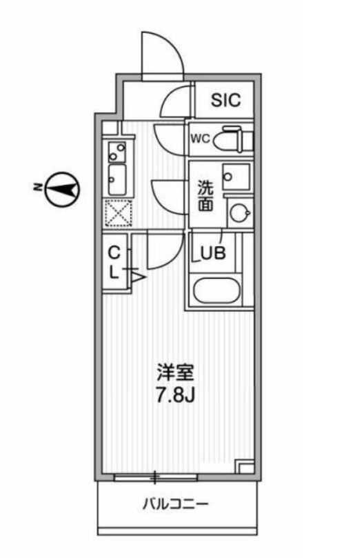 オルタナ亀戸Ⅱ　101号室　間取り