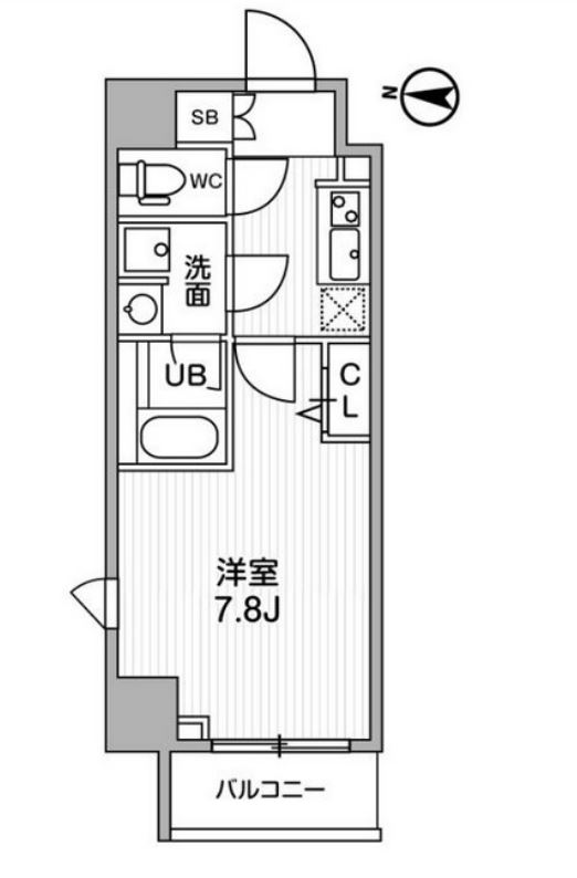オルタナ亀戸Ⅱ　704号室　間取り