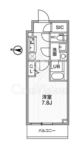 ALTERNA亀戸Ⅱ (オルタナ亀戸Ⅱ)　205号室　間取り