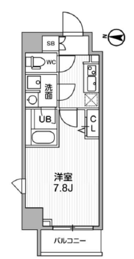 ALTERNA亀戸Ⅱ (オルタナ亀戸Ⅱ)　704号室　間取り