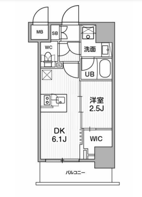 シーフォルム木場　502号室　間取り