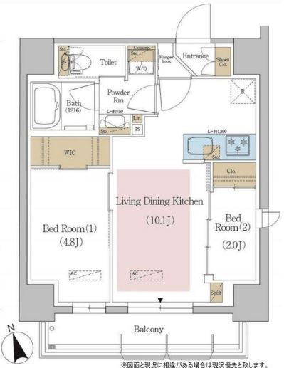 アーバネックス東京八丁堀　501号室　間取り