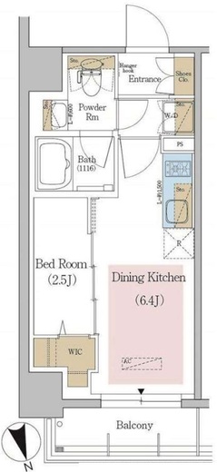 アーバネックス東京八丁堀　402号室　間取り