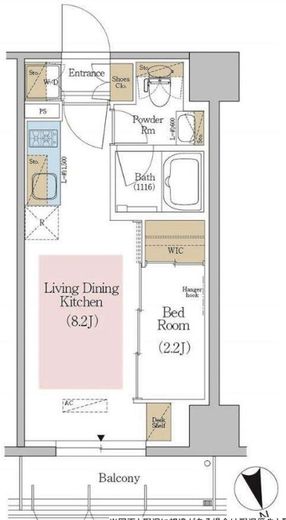 アーバネックス東京八丁堀　503号室　間取り