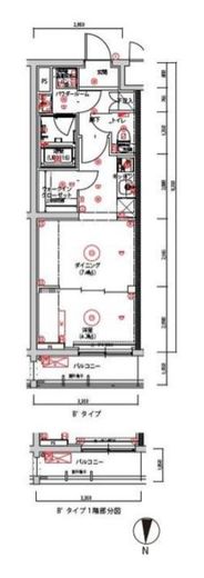 QUALITAS大島 (クオリタス大島)　102号室　間取り