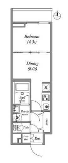 QUALITAS大島 (クオリタス大島)　301号室　間取り
