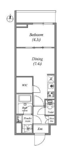 QUALITAS大島 (クオリタス大島)　305号室　間取り