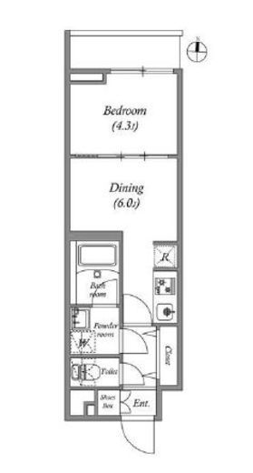 QUALITAS大島 (クオリタス大島)　309号室　間取り