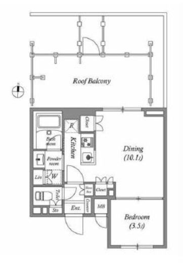 QUALITAS大島 (クオリタス大島)　505号室　間取り