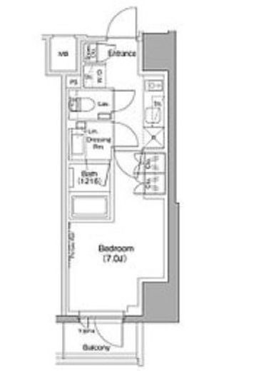 ザ・パークハビオ五反田　501号室　間取り
