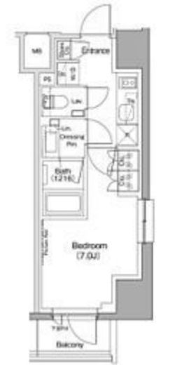 ザ・パークハビオ五反田　901号室　間取り