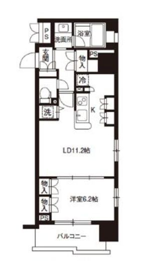 レジディア御茶ノ水　1405号室　間取り