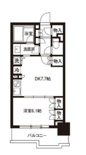 レジディア御茶ノ水　403号室　間取り