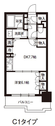 レジディア御茶ノ水　803号室　間取り
