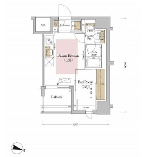 アーバネックス文京本郷　203号室　間取り
