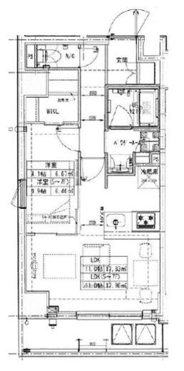 ルネサンスコート築地　901号室　間取り