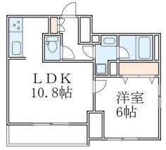 グランパセオ菊川Ⅱ　601号室　間取り