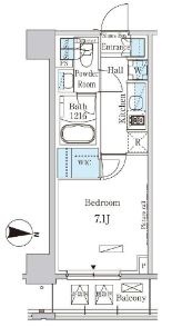 パークアクシス押上サウス　503号室　間取り