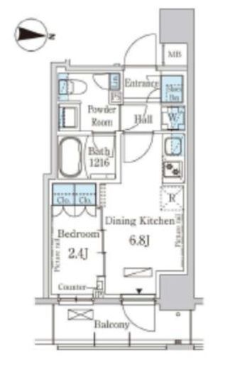 パークアクシス押上サウス　305号室　間取り
