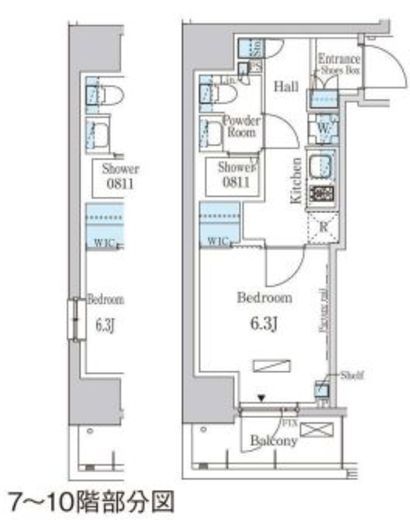 パークアクシス押上サウス　906号室　間取り