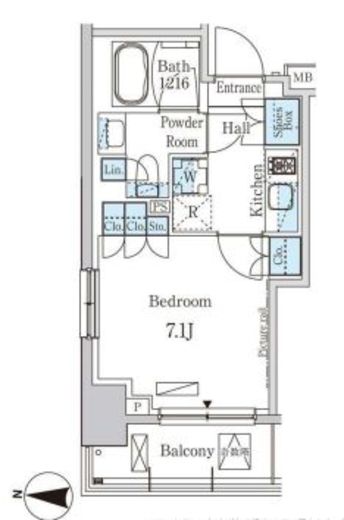 パークアクシス錦糸町ウエスト　309号室　間取り