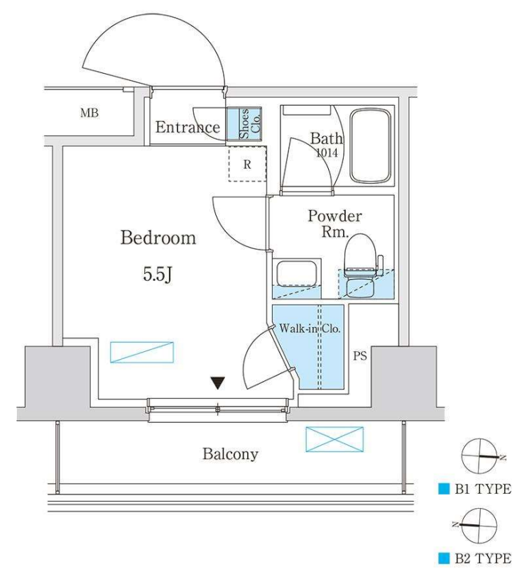 パークアクシス錦糸町スタイルズ　514号室　間取り