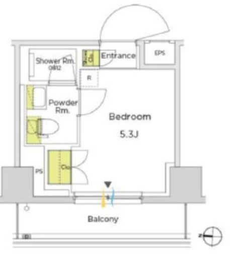 パークアクシス錦糸町スタイルズ　302号室　間取り