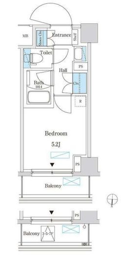 パークアクシス錦糸町スタイルズ　508号室　間取り