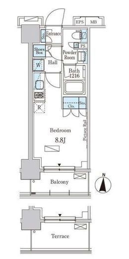 パークアクシス本所・親水公園　403号室　間取り