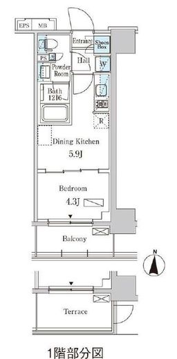 パークアクシス本所・親水公園　704号室　間取り