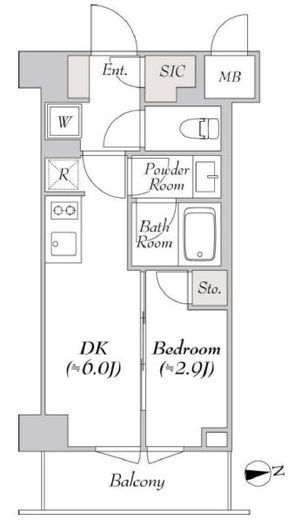 ミリアレジデンス両国　503号室　間取り