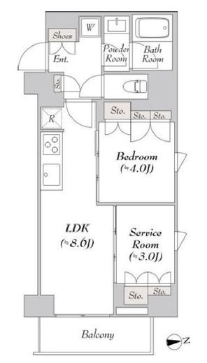 ミリアレジデンス両国　705号室　間取り