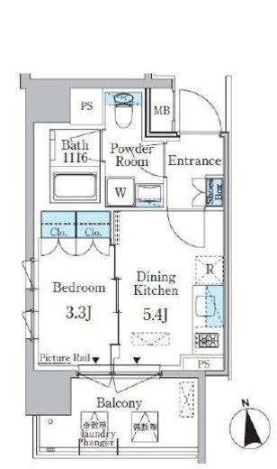 ミリアレジデンス両国　706号室　間取り
