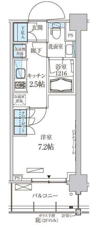 パークアクシス菊川ステーションゲート　403号室　間取り