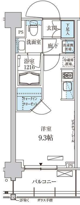 パークアクシス菊川ステーションゲート　1104号室　間取り